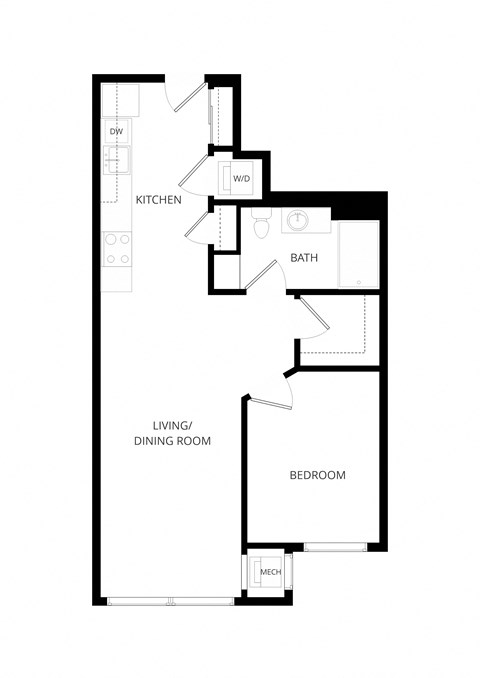 a floor plan of a house with an open floor plan